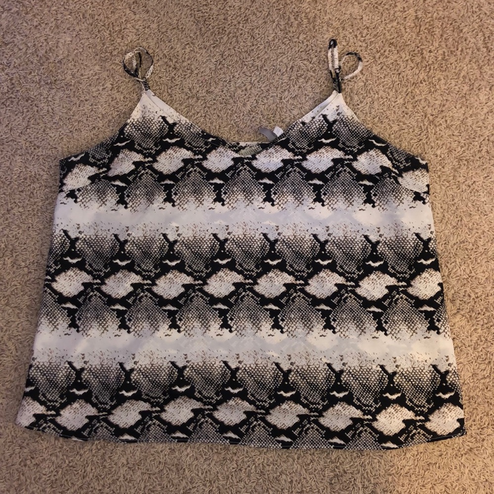 Plus size Snakeskin print tank top